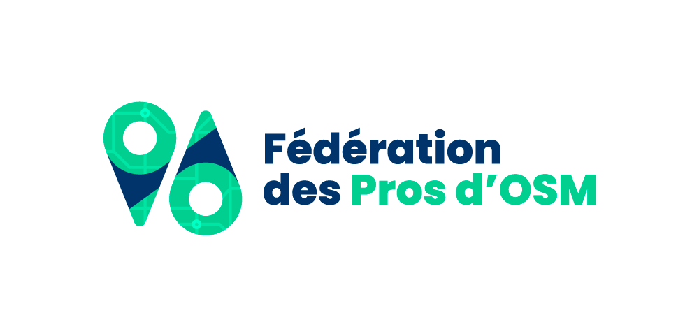 Logo de la Fédération des pros d'OpenStreetMap